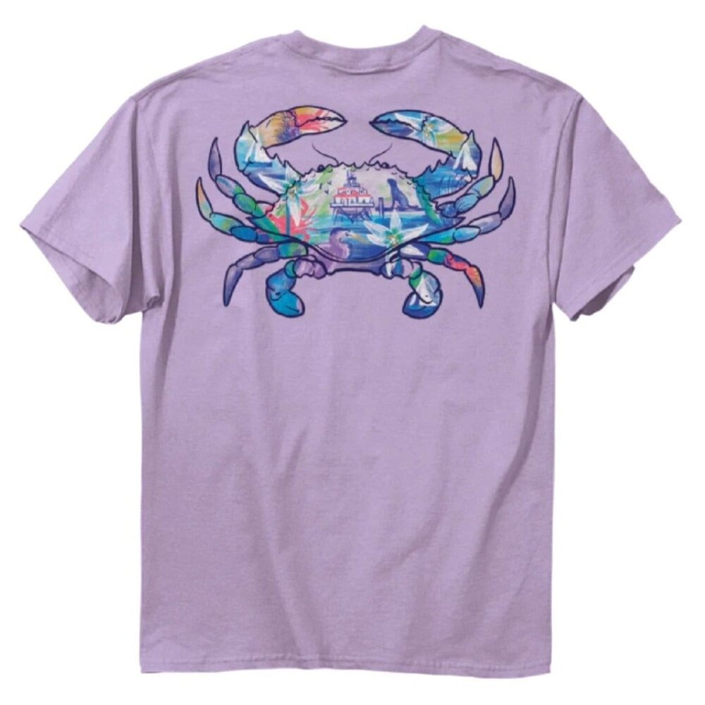 Crab Scenes Pattern Short Sleeve T-Shirt NEW